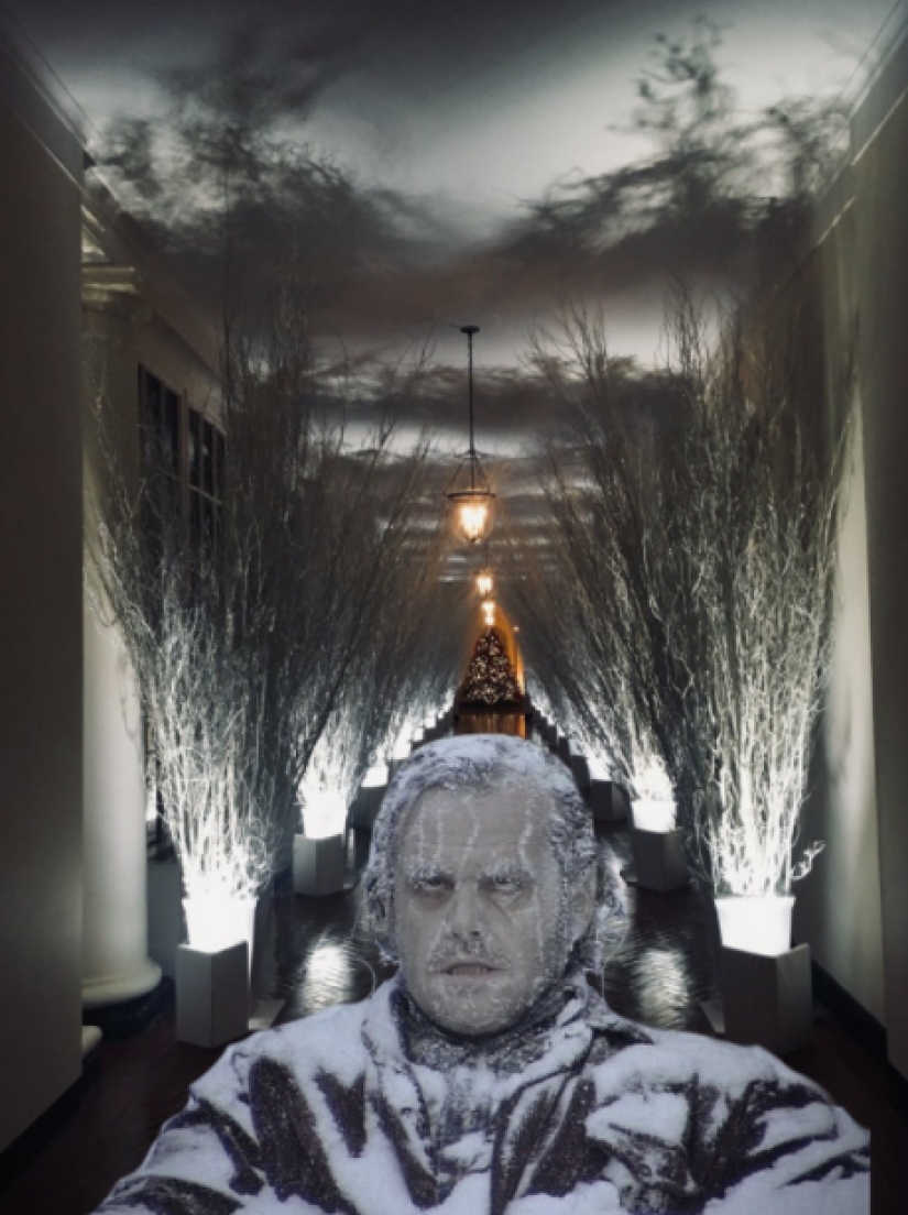 "Very strange funeral": social networks parody the festive decoration of the White House from Melania Trump