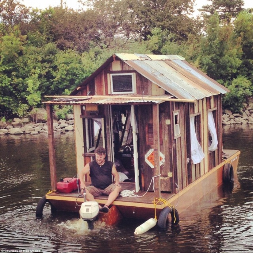 Viaje en casa flotante