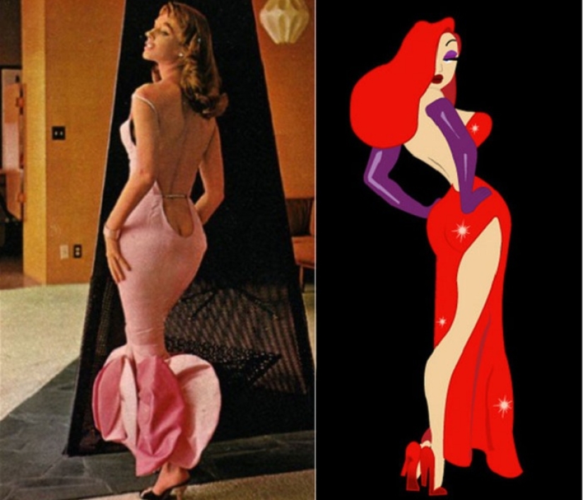 Vikki Dugan is a model nicknamed the Back, who became the prototype of the seductive Jessica Rabbit