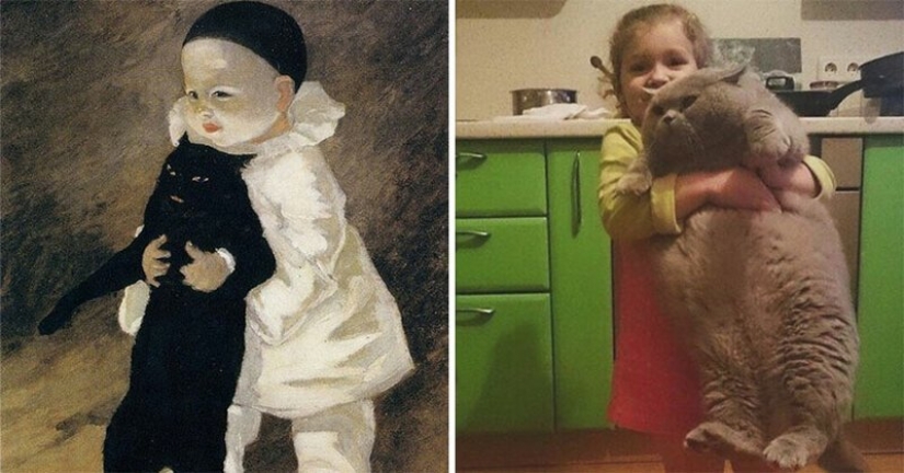 VKontakte users have recreated paintings of the classical era