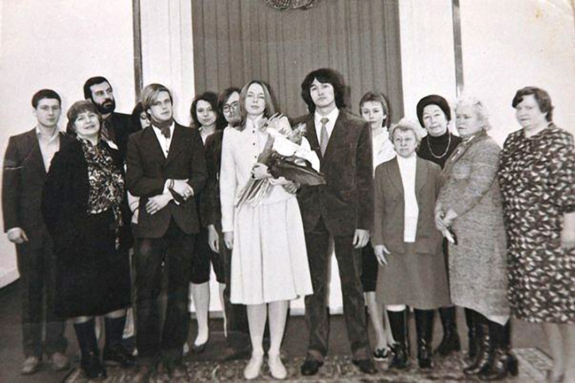 Wedding photos of Soviet rock musicians