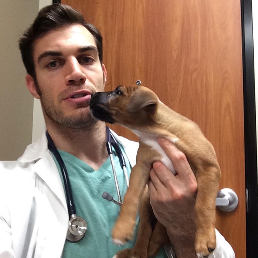 Well, isn't this the sexiest vet?