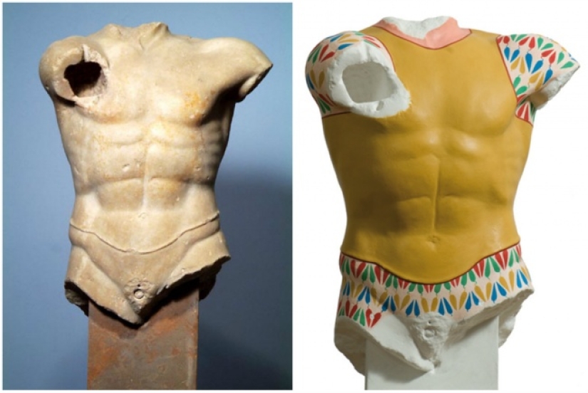 What ancient Greek sculptures actually looked like