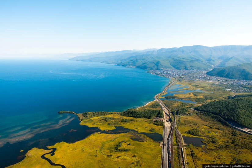 What Baikal looks like from a helicopter