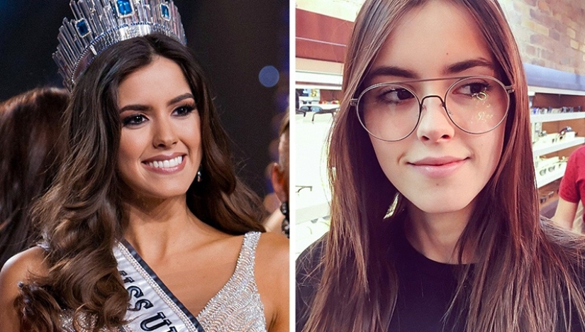 What beauty queens look like on the red carpet and in real life