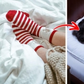What can happen if you sleep in socks