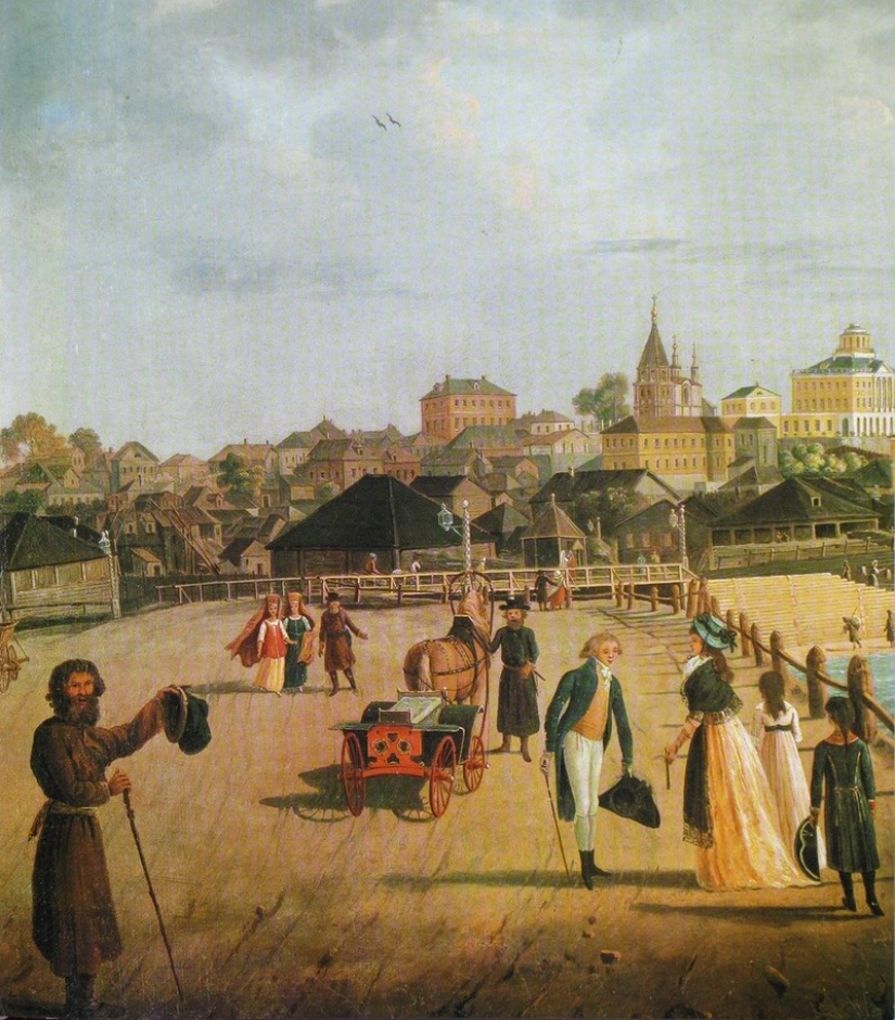 What Moscow looked like at the end of the XVIII century before the great fire of 1812