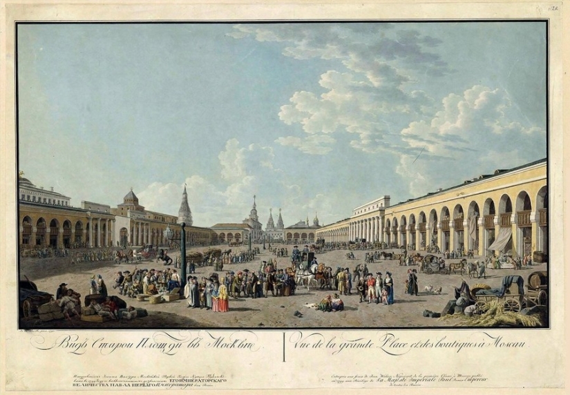 What Moscow looked like at the end of the XVIII century before the great fire of 1812