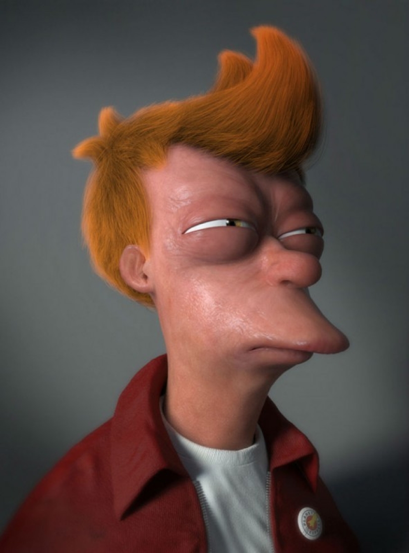 What would cartoon characters look like in real life