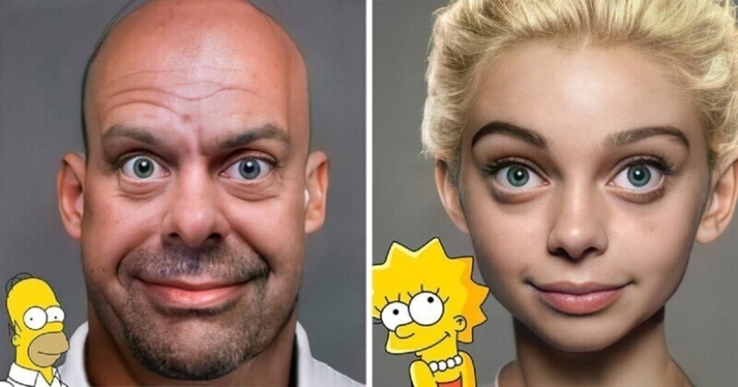 What would Homer Simpson, Lilo and other toons look like in real life?