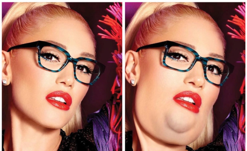 What would Kardashian, Buzova and 19 other stars with a second chin look like