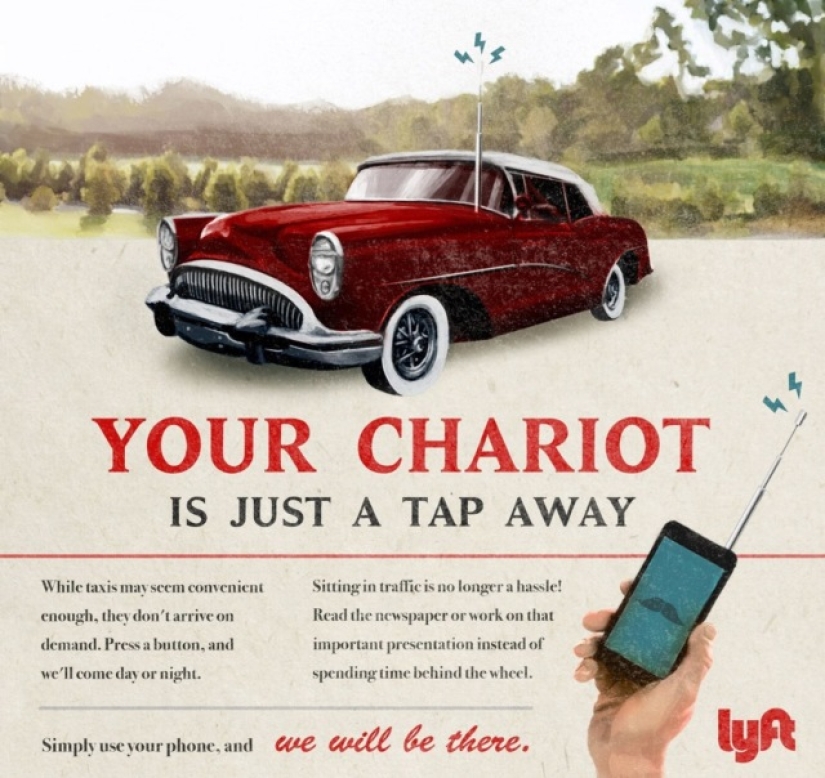 What would Tesla, Airbnb and Snapchat ads look like in the 1950s