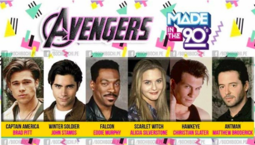 What would the "Avengers" look like if they were filmed in the 90s