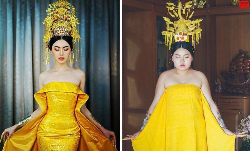 When a boring costume can be eaten: Taika recreates star outfits from products