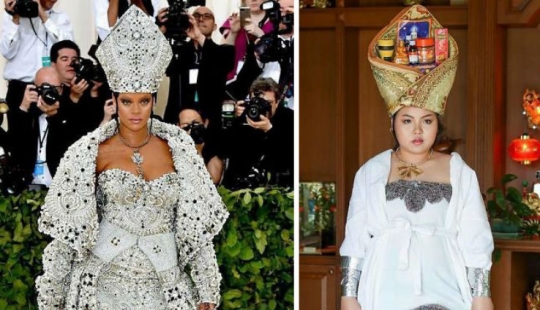 When a boring costume can be eaten: Taika recreates star outfits from products