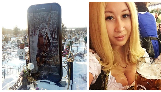 Why did a tombstone in the form of an iPhone 6 was installed on the grave of 26-year-old Rita from Ufa