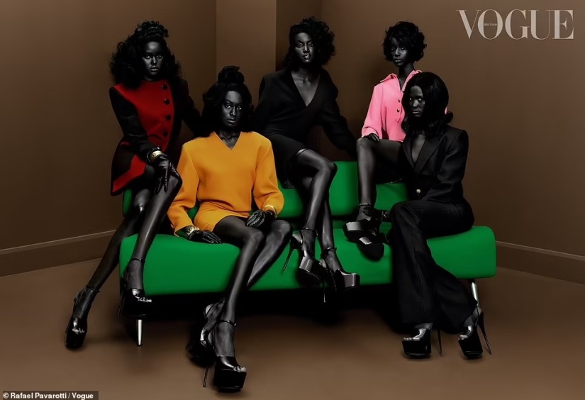Why did the public dislike the cover of British Vogue with African models
