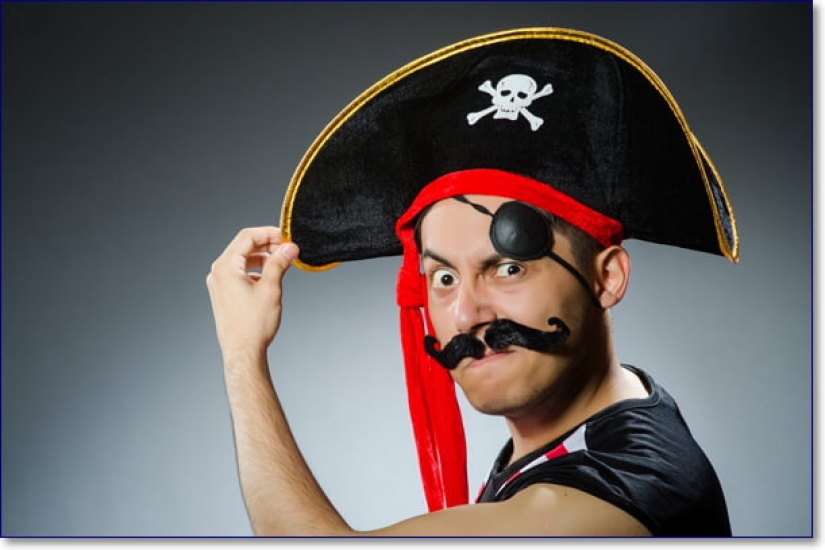 Why pirates are portrayed as one-eyed