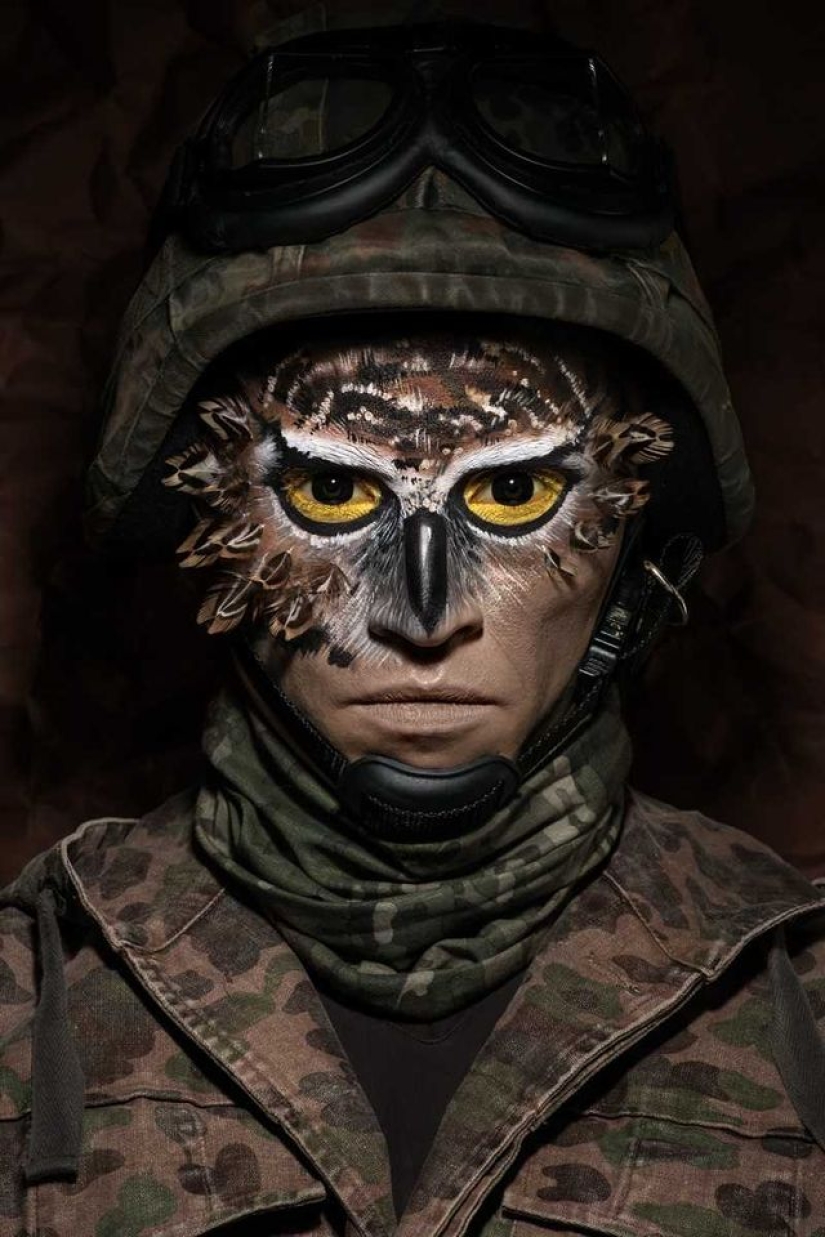 Wild soldiers: Russian photographer showed how soldiers turn into animals