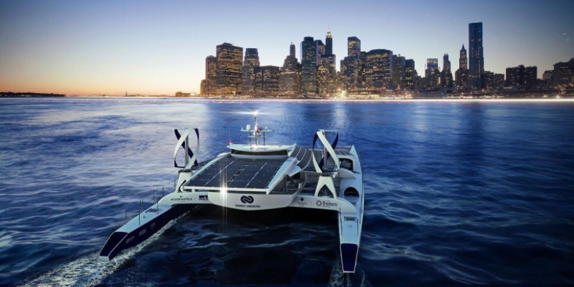 Wind, solar and wave energy: the first modern fuel-free vessel will embark on a 6-year cruise