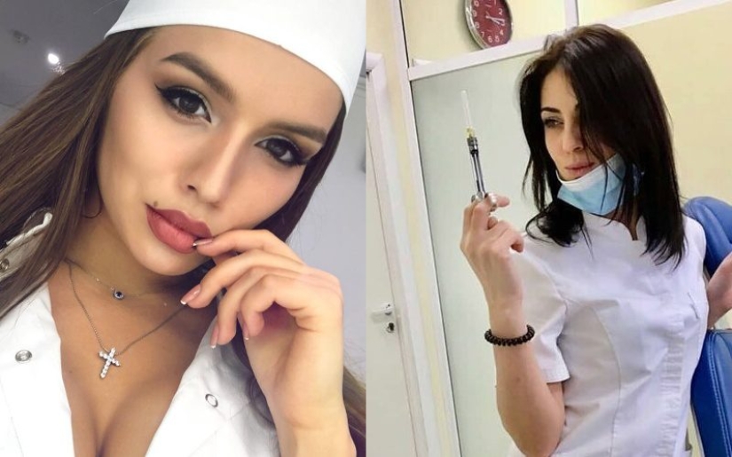 With such a medical staff, it's not scary to die: 16 photos of beauties in white coats