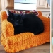 With your own hands: funny knitted couches for cats