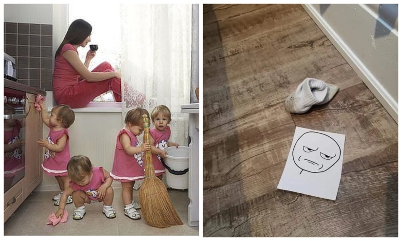 Without further ADO: resourceful mother found the perfect way to teach kids to clean up after themselves