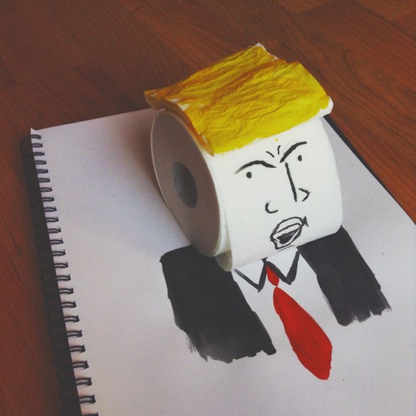Witty illustrations from everyday objects
