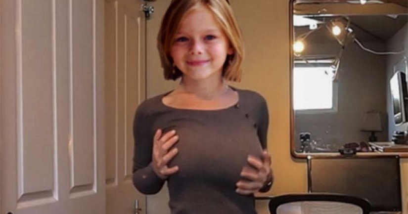 Wow! 7-year-old girl got a hollywood bust