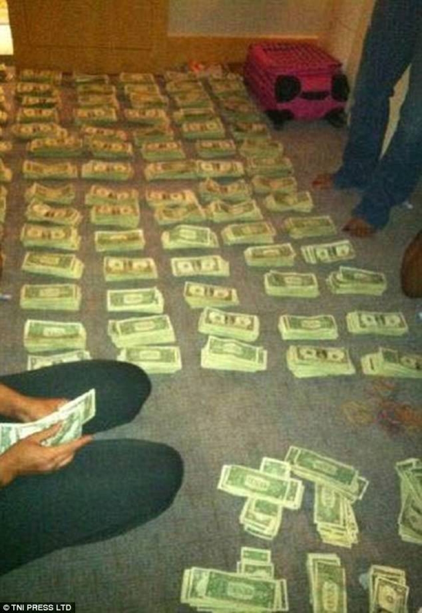 "Y por qué fue necesario estudiar en la universidad" : la red está perpleja por las fotos de strippers bañándose en dinero