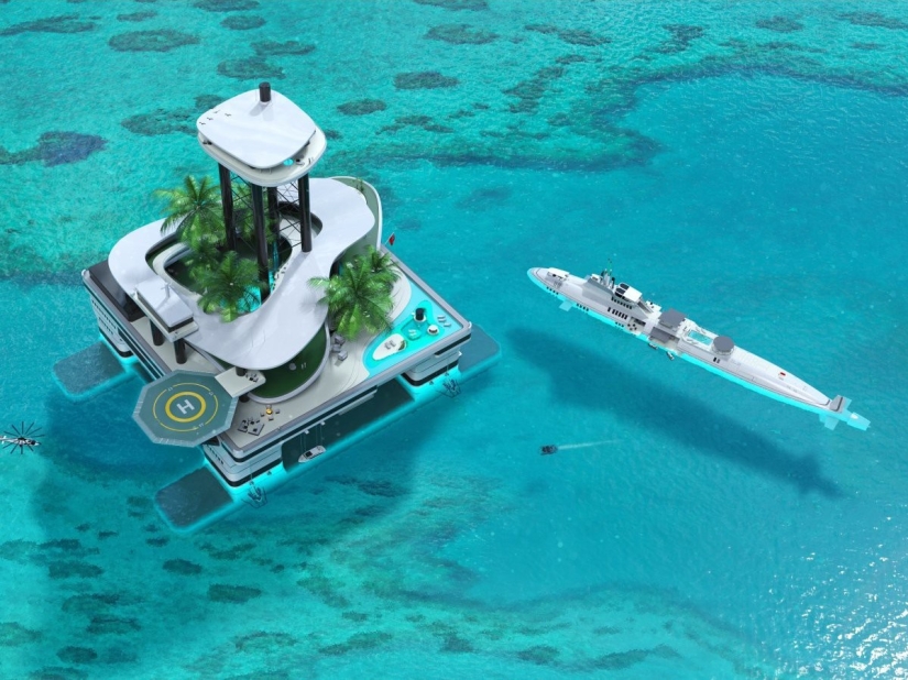 Yachts — yesterday! Billionaires now have mobile private islands in fashion