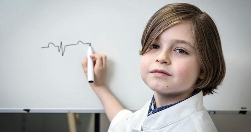 Young genius: An 8-year-old boy from Belgium goes to university