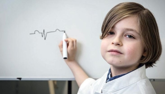 Young genius: An 8-year-old boy from Belgium goes to university
