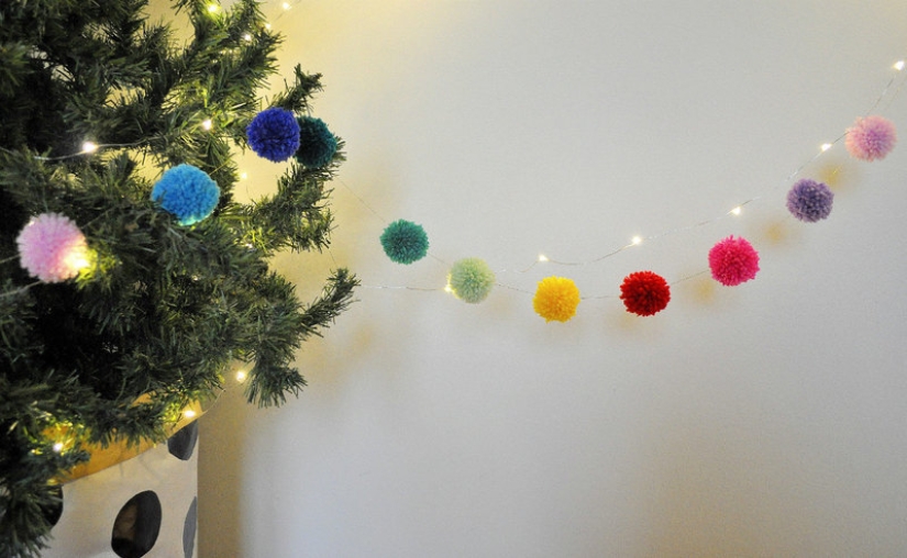 10 options for homemade garlands for the New Year