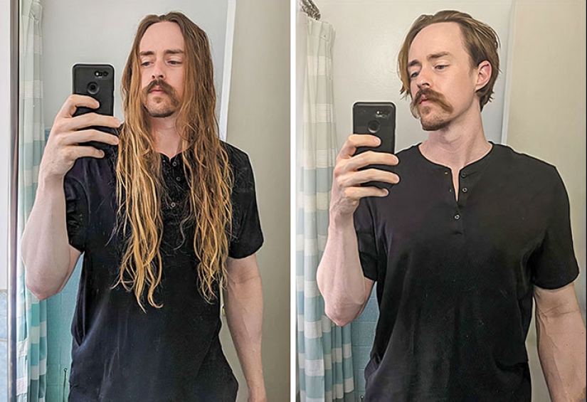 10 People Before And After Cutting Off Their Long Hair To Donate It (Part2)