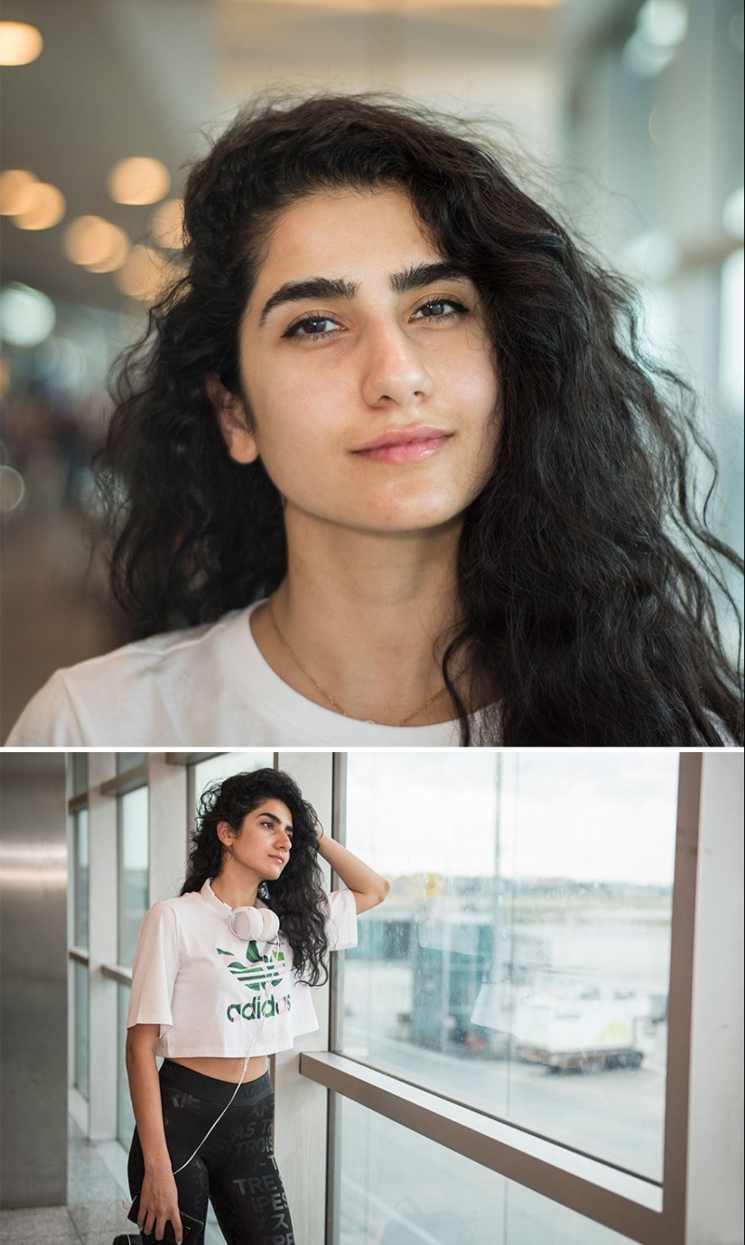 "100 faces in 100 countries": emotional portraits of passengers of Istanbul airport