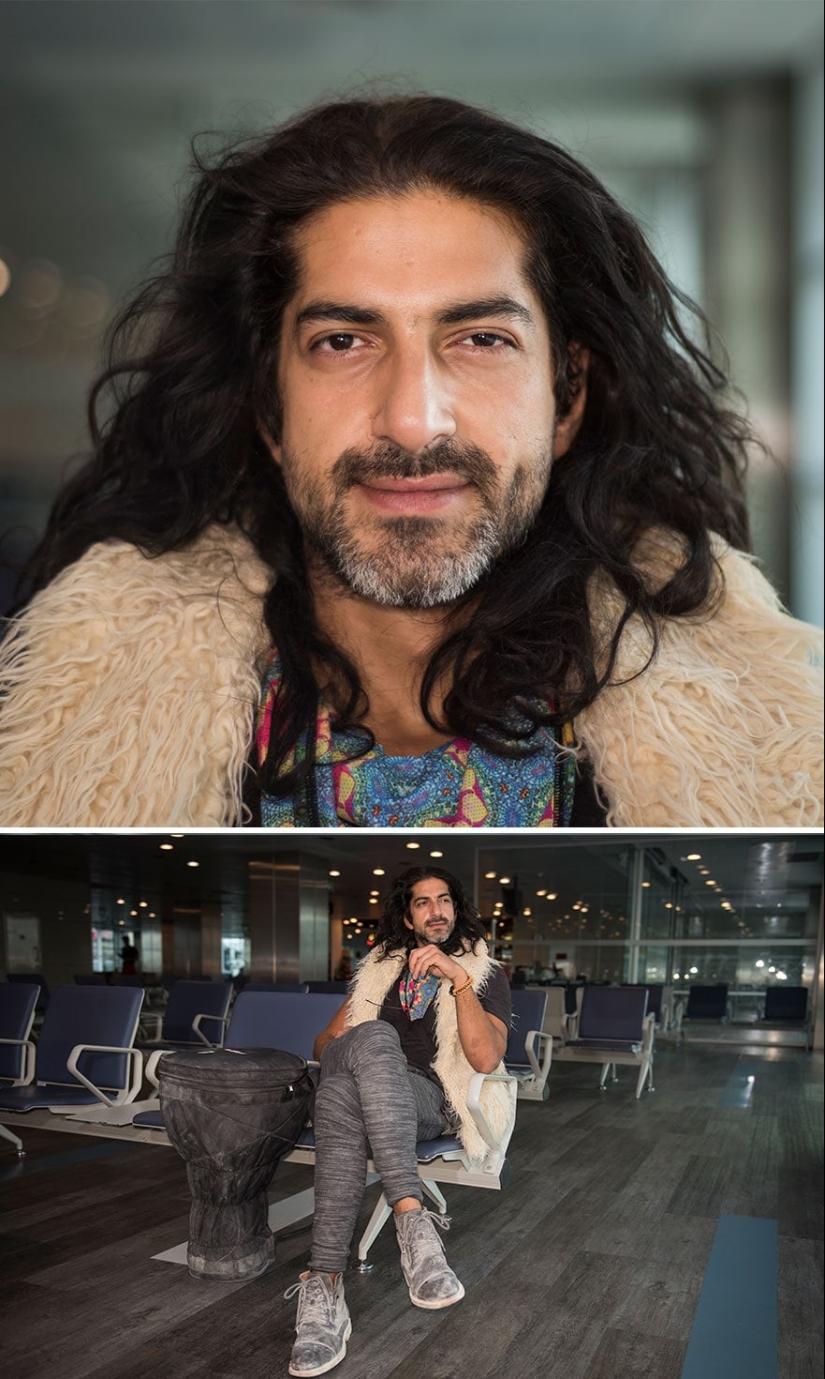 "100 faces in 100 countries": emotional portraits of passengers of Istanbul airport