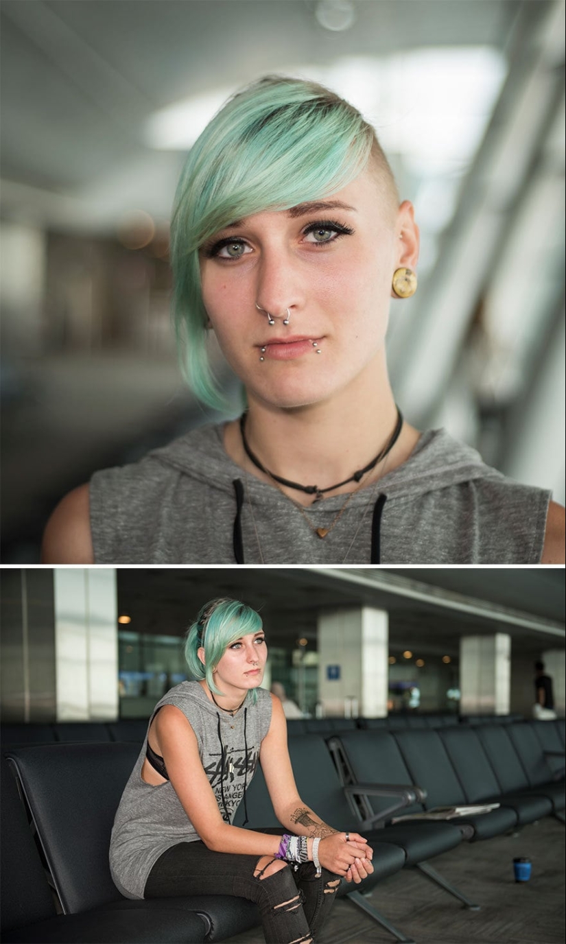 "100 faces in 100 countries": emotional portraits of passengers of Istanbul airport