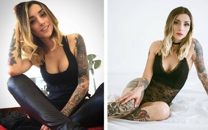 11 tattoo models, because of which you also want to “paint” the body