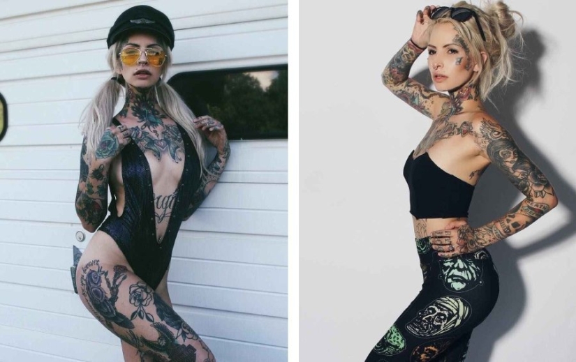 11 tattoo models, because of which you also want to “paint” the body