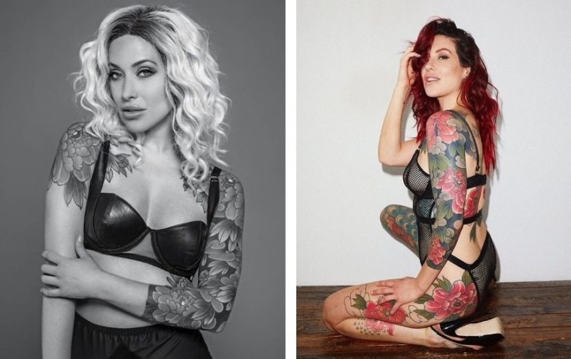 11 tattoo models, because of which you also want to “paint” the body