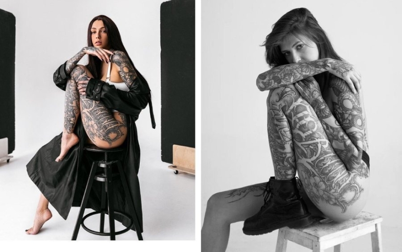 11 tattoo models, because of which you also want to “paint” the body