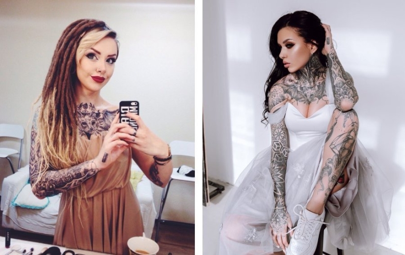 11 tattoo models, because of which you also want to “paint” the body