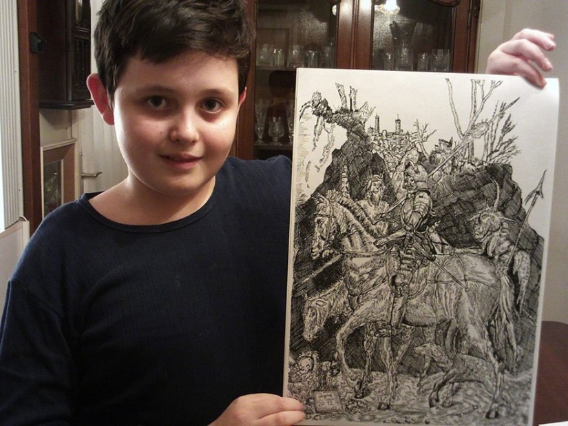 11-year-old child prodigy challenges professional artists