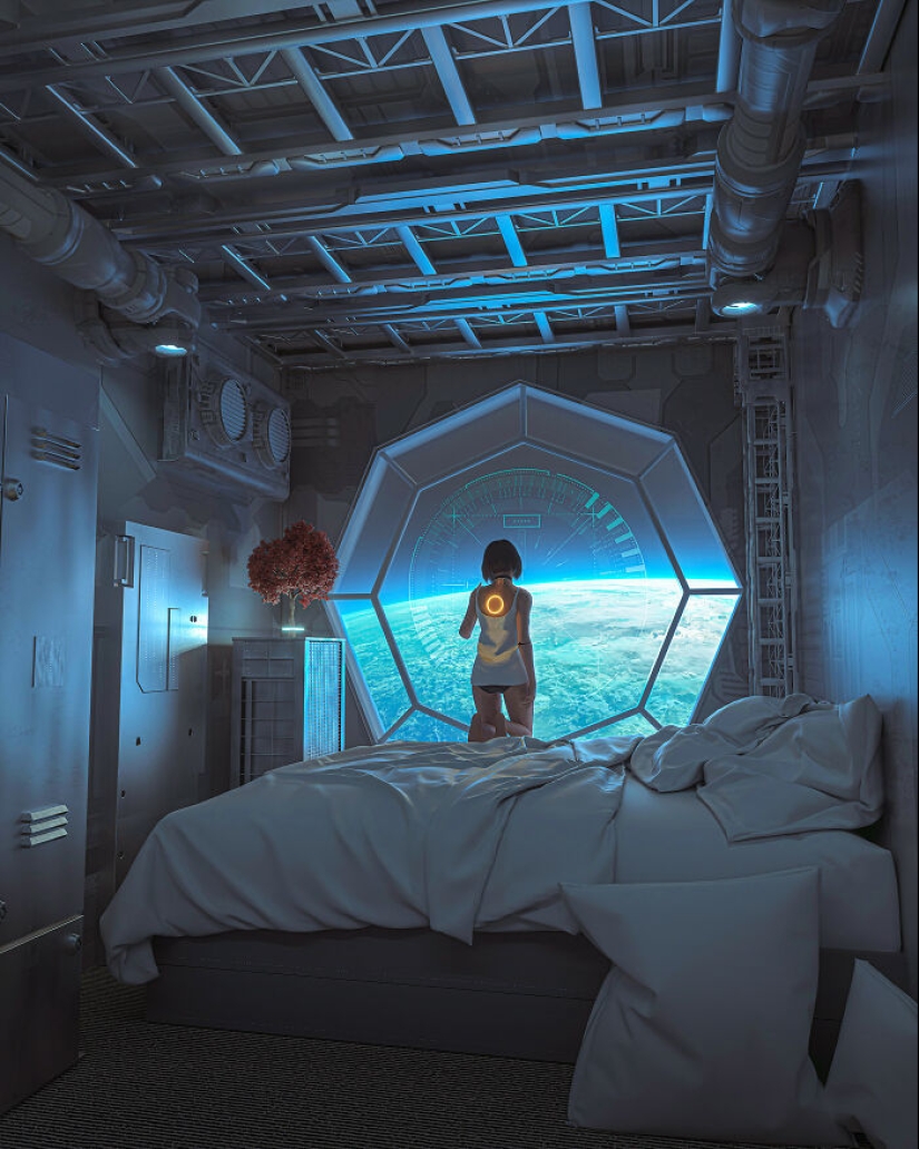 12 Artworks Of How People Imagine The Future, As Shared In This Online Community
