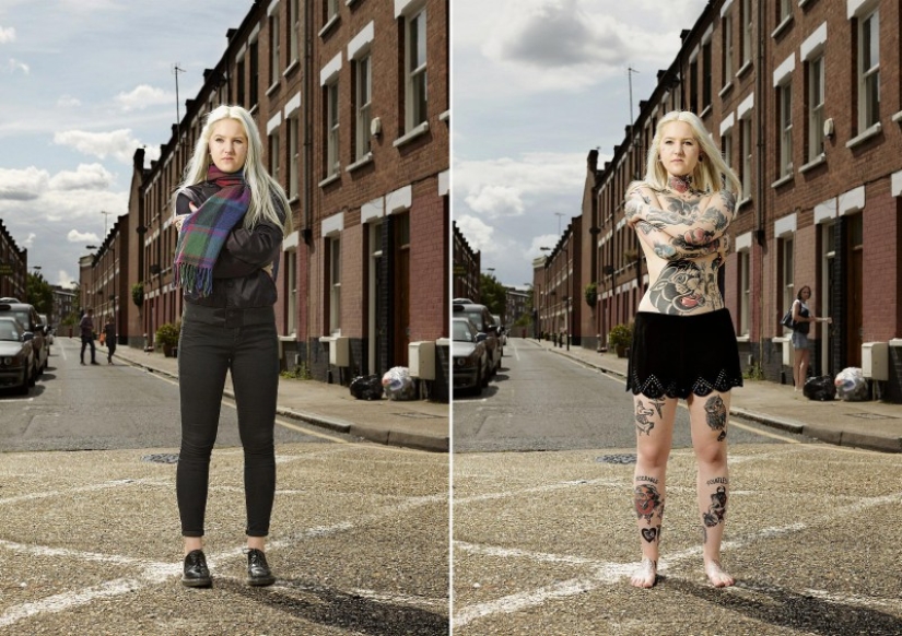 14 fotos de ingleses amantes del tatuaje con y sin ropa