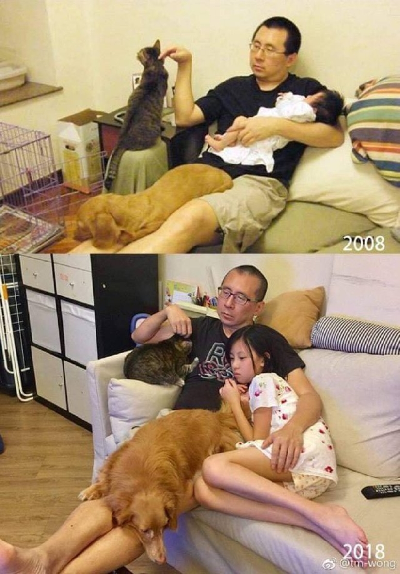 15 cute photos that show how almost everything changes under the influence of time