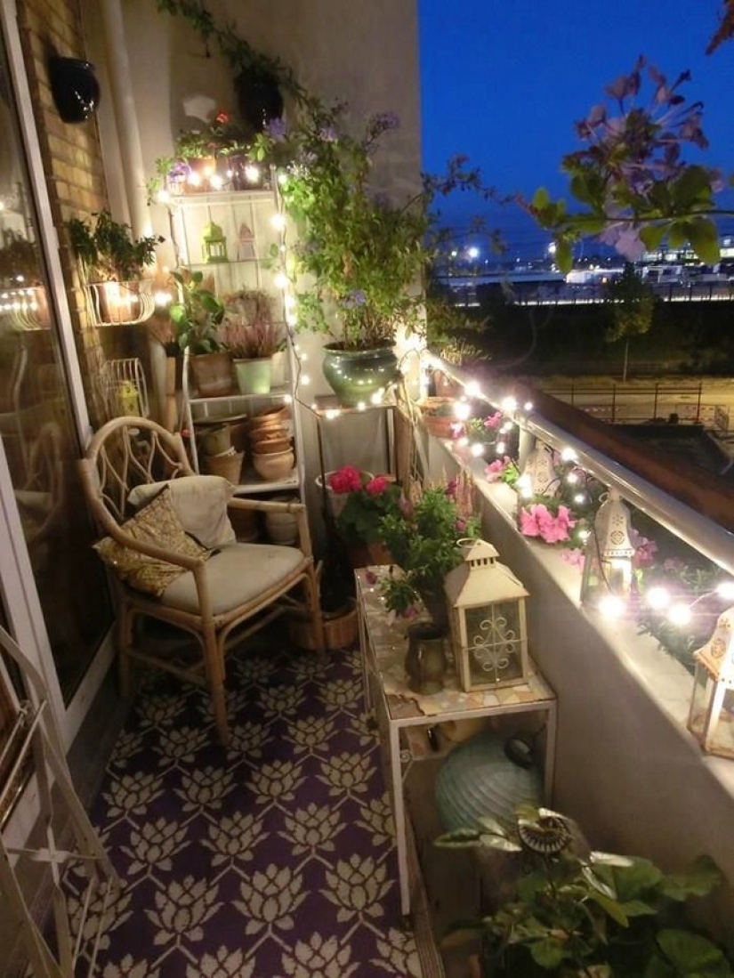 15 de las más bellas pequeño balcón