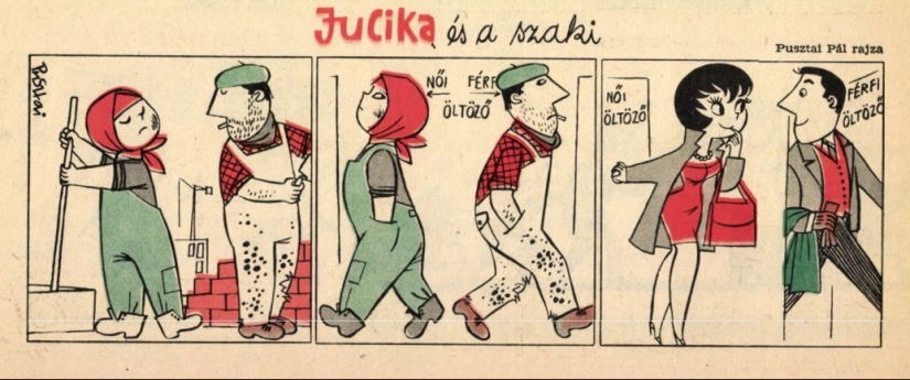 15 divertidos cómics retro sobre una belleza llamada Yucika