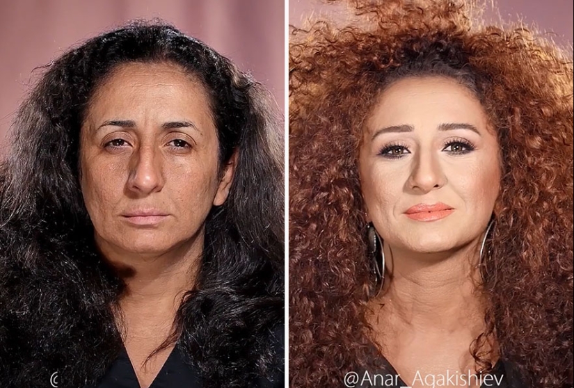 15 fotos de antes y después que muestran la magia del maquillaje realizado por esta artista de Azerbaiyán